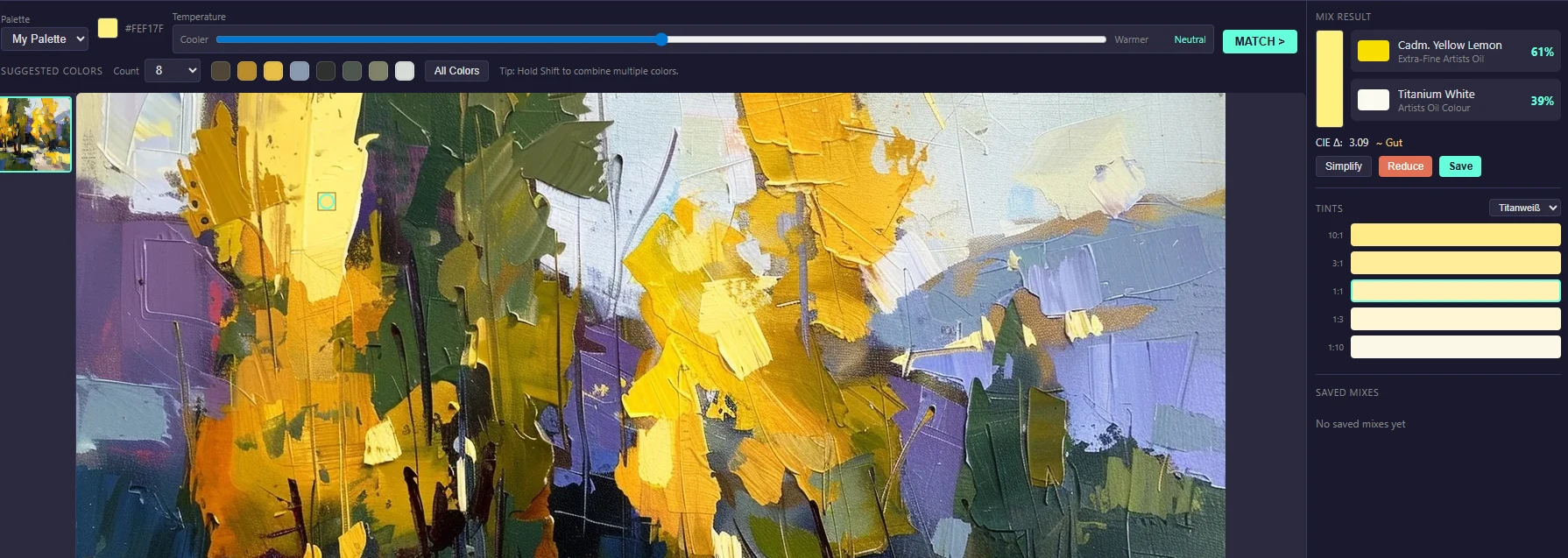 ColorMixer App – Farbabgleich direkt auf dem Referenzbild